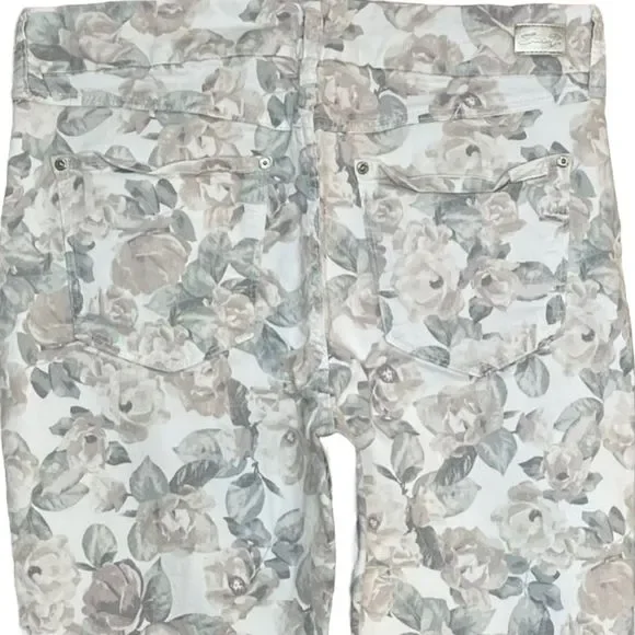Seven7 High Rise Skinny Tummyless Floral Skinny Jeans Size 12 - Picture 4 of 7